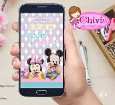 vectores plantilas INVITACION,INVITACIONES,NIñO,NIÑA,INFANTIL,MICKEY MOUSE,CARICATURA,